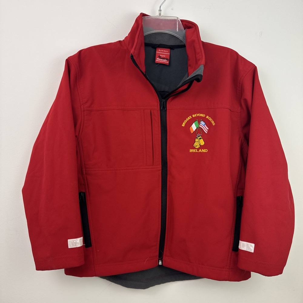 Result Bridges Beyond Boxing Garland Ereland Jacket Red Full Zip XL/11-12 Years